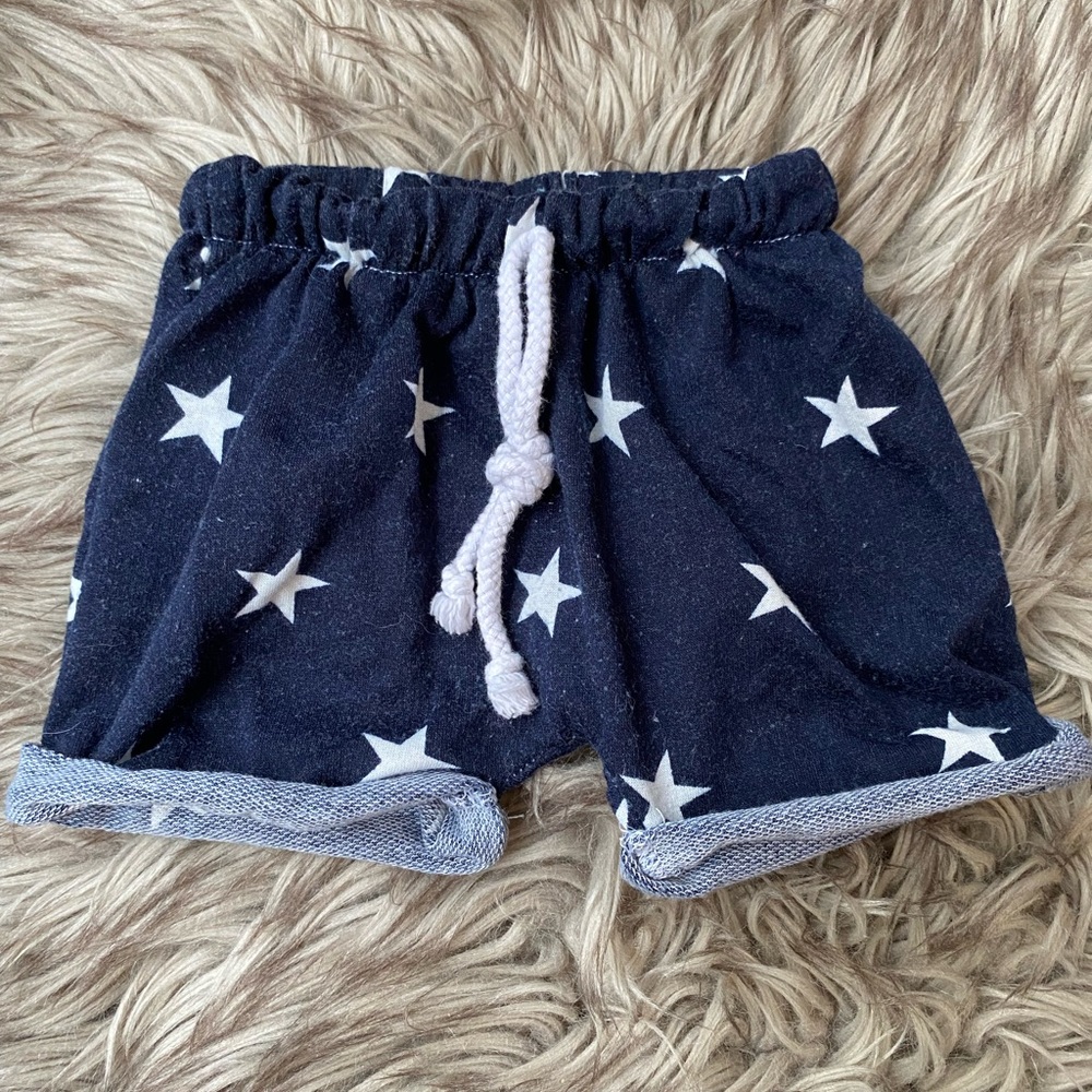 Toddler Navy Blue Star Shorts from boutique for 4th of July